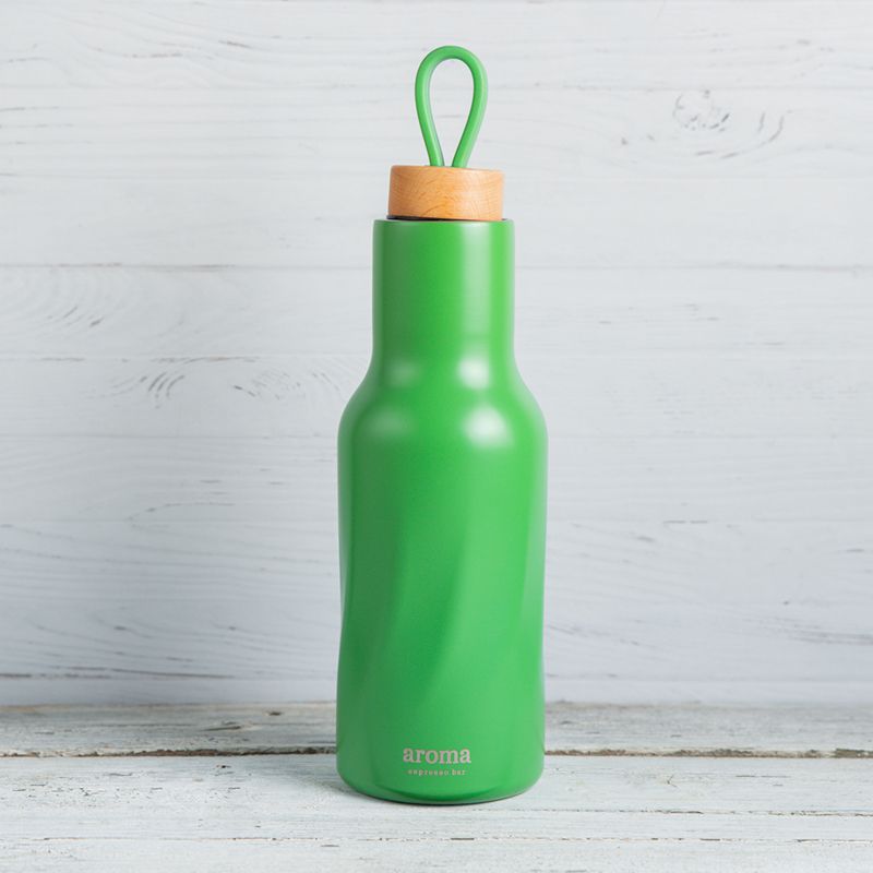 בקבוק מים תרמי - ירוק