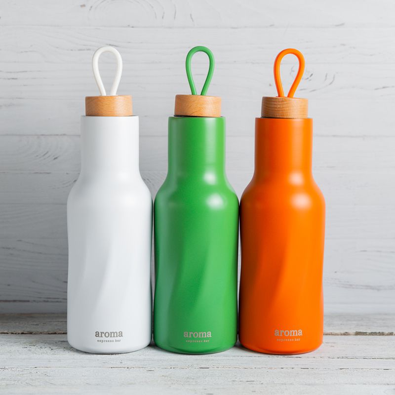 בקבוק מים תרמי - ירוק