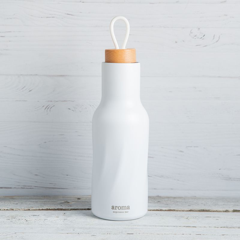 בקבוק מים תרמי - לבן