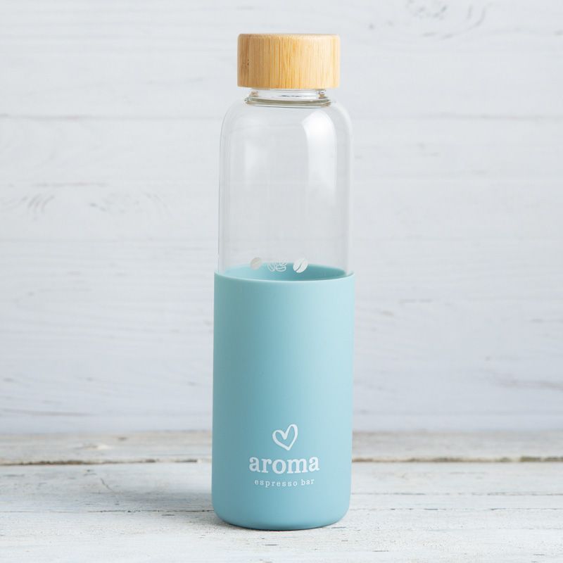 בקבוק זכוכית - טורקיז