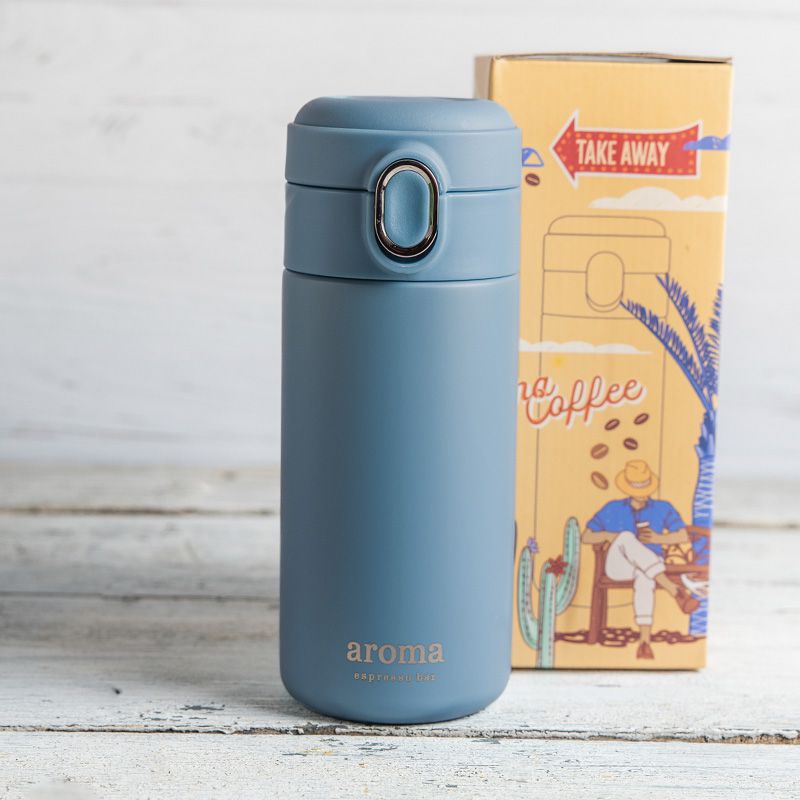 כוס תרמית - תכלת