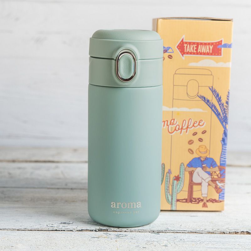 כוס תרמית - טורקיז